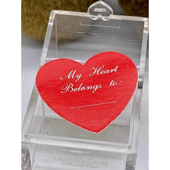 Vintage Mattel Emotions 1985 Teddy Bear With Heart Zippered Hidden Gift Box RARE - Picture 15 of 16